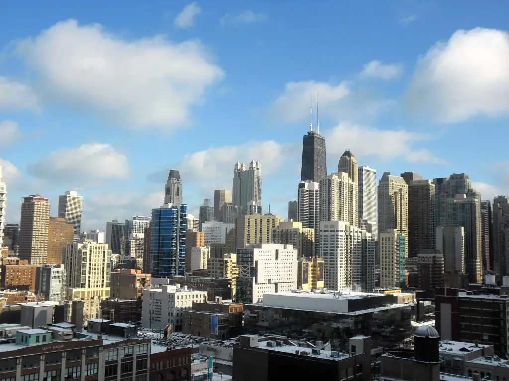 buildings skyline Chicago