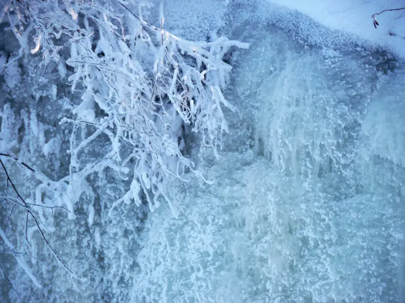 Frozen Nature Pinawa Old Dam Winter