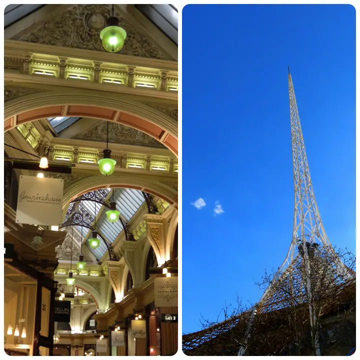 Melbourne insolite Arcades Tutu Tour Eiffel