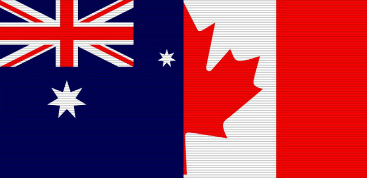 Australia versus Canada