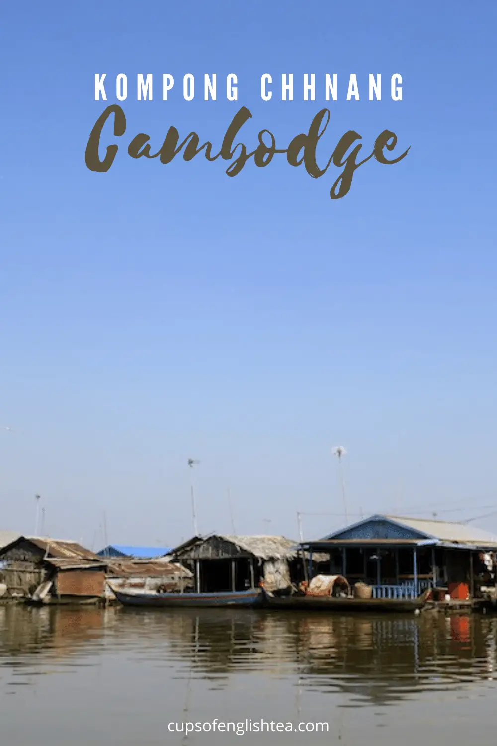 Le village flottant de Kompong Chhnang au Cambodge