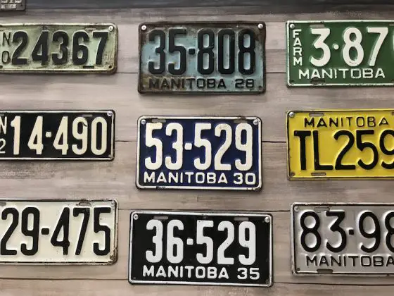 Old Manitoba plates