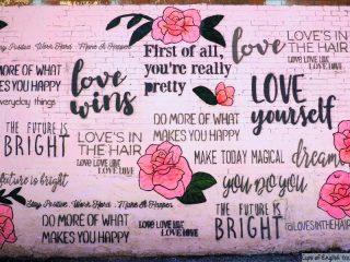Love yourself mural