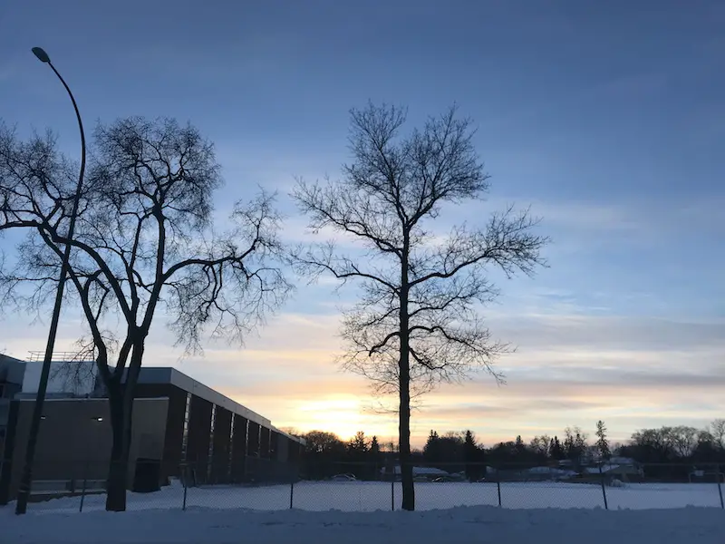 winter sky winnipeg