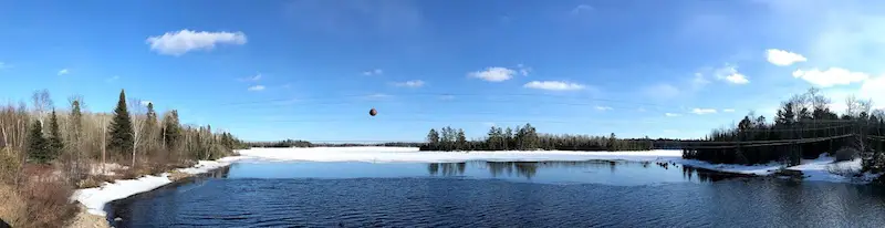 Ely Minnesota frozen lake