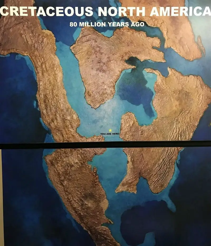 Map of Cretaceous North America